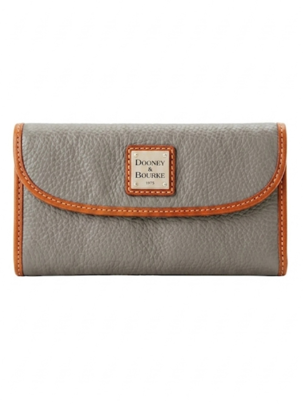 Dooney & Bourke Gray Pebbled Leather Wallet